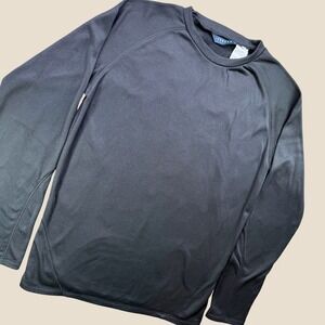Iceburg Performance Shirt‎ Men XL Black Long Sleeve Crew Neck Raglan Activewear